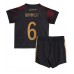 Tanie Strój piłkarski Niemcy Joshua Kimmich #6 Koszulka Wyjazdowej dla dziecięce MŚ 2022 Krótkie Rękawy (+ szorty)
